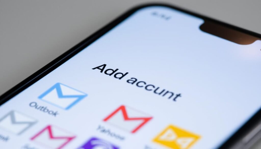 Adding email accounts through Gmail app