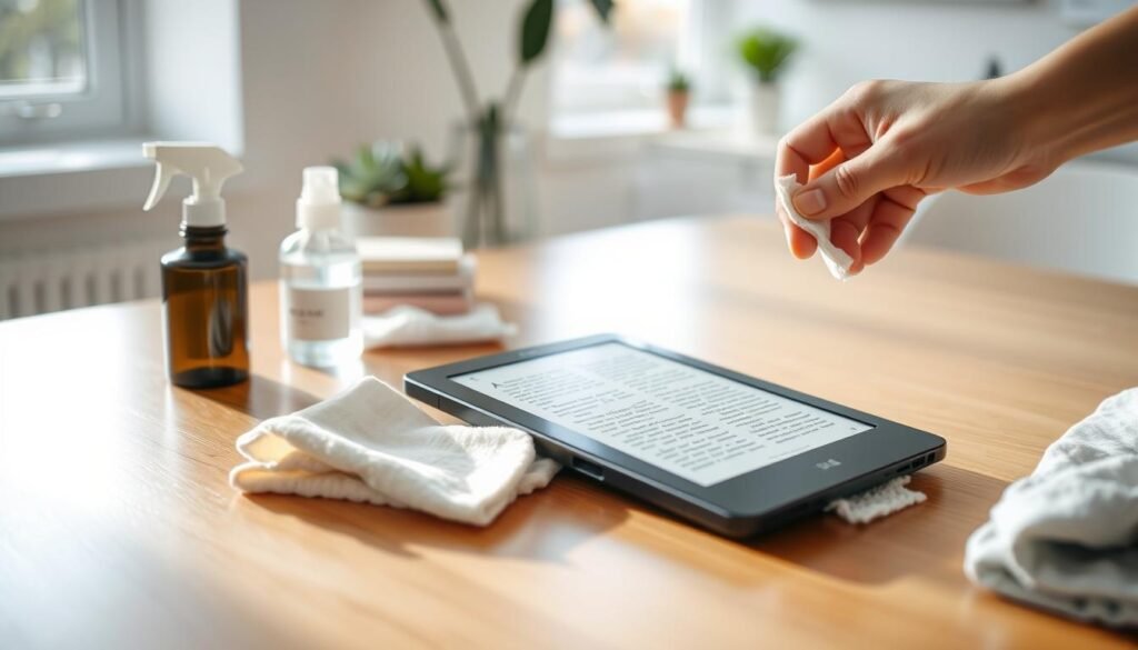 Cleaning e-readers