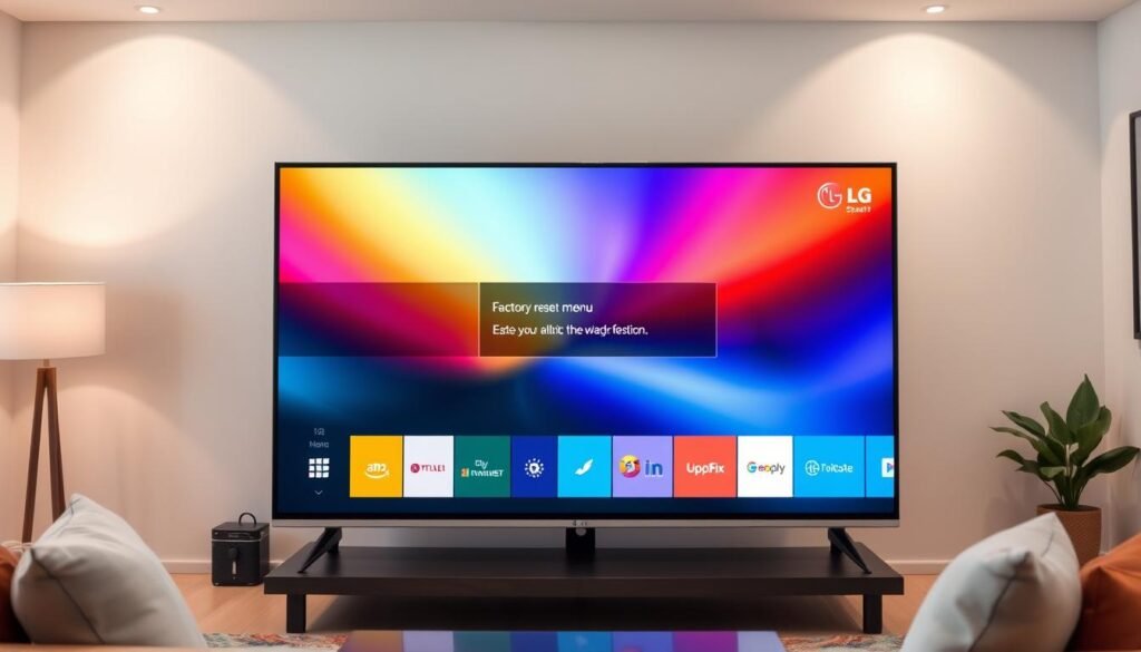 LG smart TV factory reset