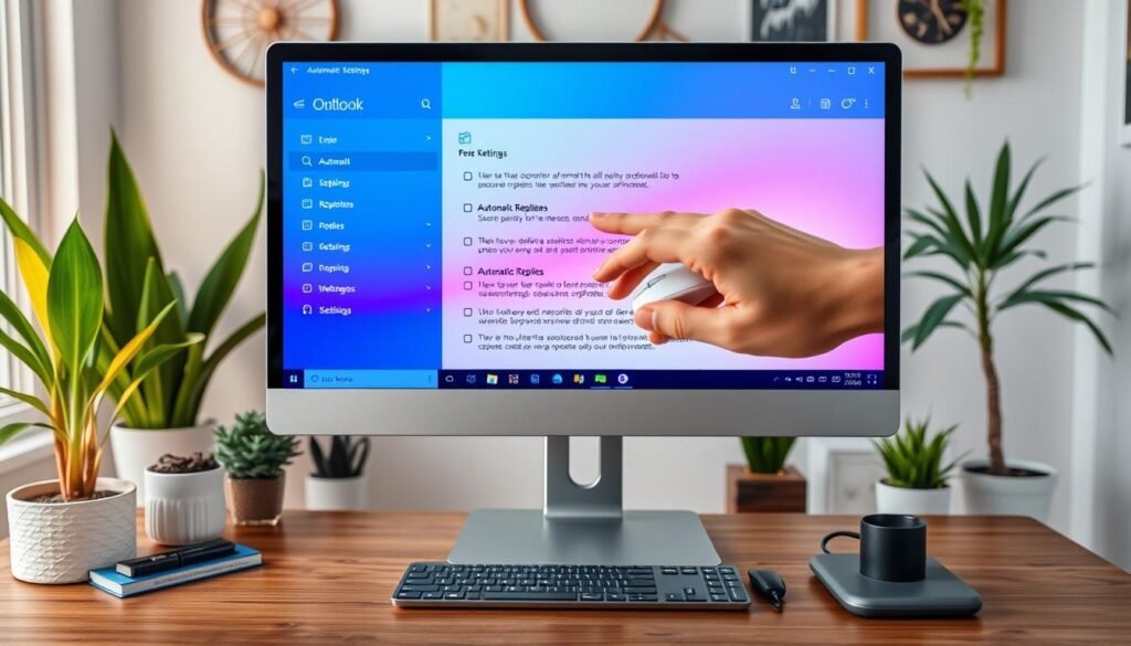 Outlook automatic replies feature