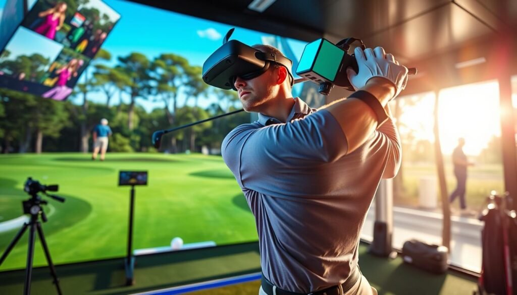 VR golf training