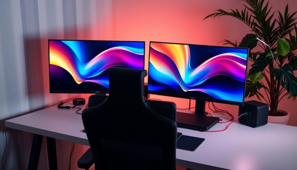 connecting dual monitors