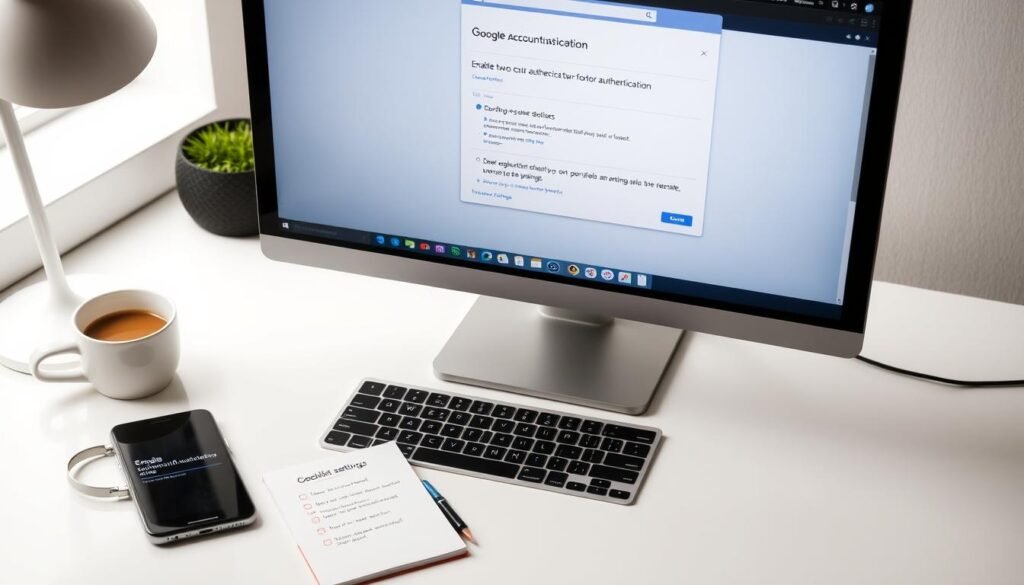 enabling two-factor authentication for Google accounts