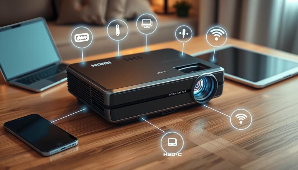 portable projector connectivity