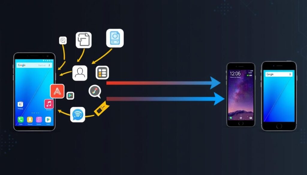 step-by-step data transfer